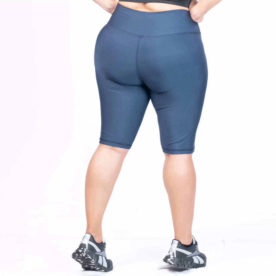 BICICLETERO PLUS SIZE UNICOLOR-AZUL TURQUI